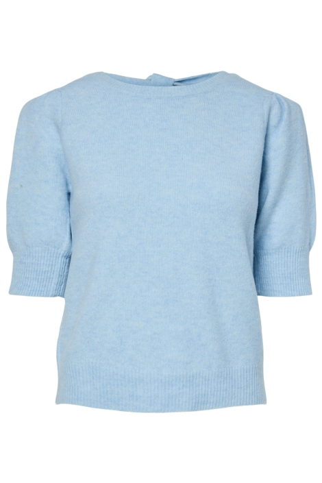 Pieces pcfunia ss o-neck bow knit top d2d